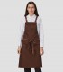Delantal con peto Chocolate para camarero