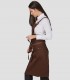 Delantal con peto Chocolate para camarero