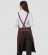 Delantal con peto Chocolate para camarero