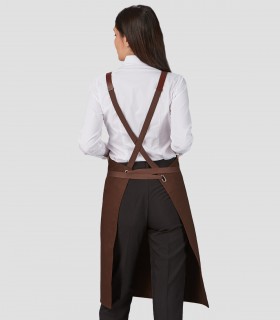 Delantal con peto Chocolate para camarero
