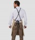 Delantal con peto Beige para camarero