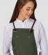 Delantal con peto Verde caqui para camarero