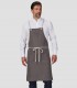 Delantal con peto Gris marengo para camarero