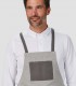 Delantal con peto Gris para camarero