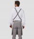Delantal con peto Gris para camarero