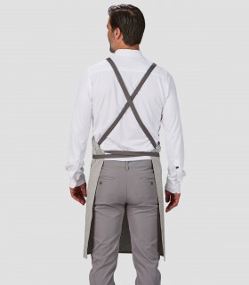 Delantal con peto Gris para camarero