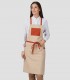 Delantal con peto Camel para camarero