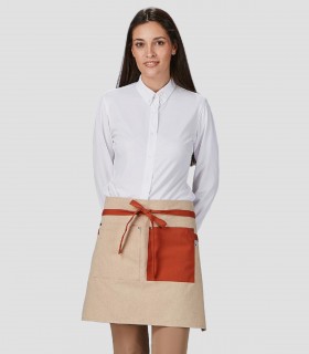 Delantal corto Camel para camarero