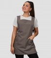 Casulla Gazania Gris para peluquería y estética