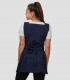 Casulla Gazania Azul Navy para peluquería y estética