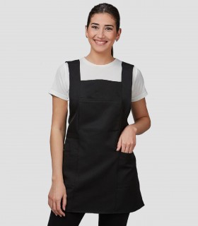 Casulla Gazania Negra para peluquería y estética