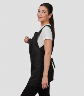 Casulla Gazania Negra para peluquería y estética