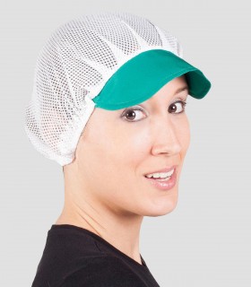 Gorra unisex rejilla Visera Verde