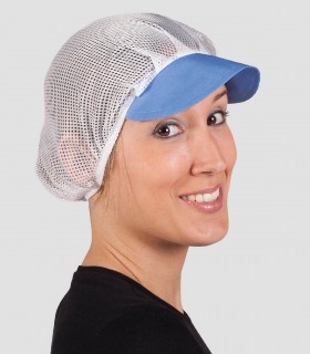 Gorra unisex rejilla Visera Celeste