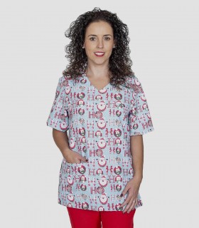 Casaca sanitaria Navidad Santas