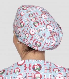 Gorro sanitario Microfibra Navidad Santas Pelo largo