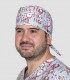Gorro sanitario Microfibra Navidad Santas Pelo corto