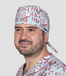 Gorro sanitario Microfibra Navidad Santas Pelo corto