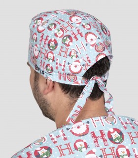 Gorro sanitario Microfibra Navidad Santas Pelo corto