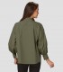 Camisa mujer Oversize Maddalena Verde caqui