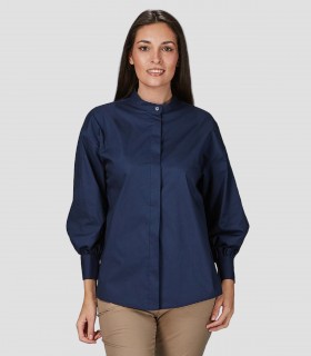 Camisa mujer Oversize Maddalena Azul marino