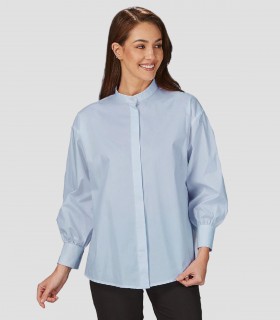Camisa mujer Oversize Maddalena Celeste