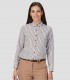 Camisa mujer Rayas Camel-Marrón
