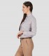 Camisa mujer Rayas Camel-Marrón