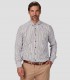 Camisa camarero Rayas Camel-Marrón