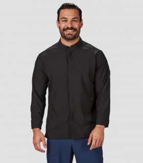Chaqueta cocina Microfibra elástica Negra