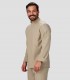 Chaqueta cocina Microfibra elástica Arena