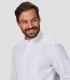 Chaqueta cocina Microfibra elástica Blanca