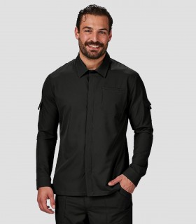 Chaqueta cocinero elastizada Negra
