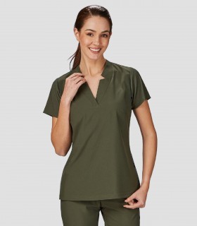 Casaca mujer microfibra elástica Verde caqui