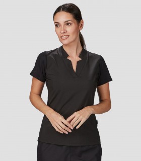 Casaca mujer microfibra elástica Negra