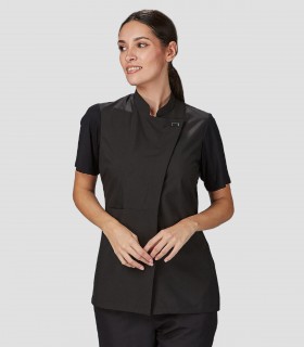 Casaca mujer microfibra elástica Negra