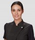 Casaca mujer microfibra elástica Negra