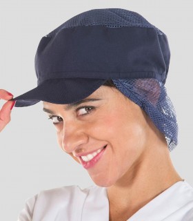 Gorro cubrenuca Azul marino ideal para industria alimentaria y cocina