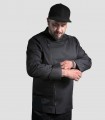 Chaqueta cocina unisex Anubis Negra – Uniforme profesional de hostelería para chefs y cocineros