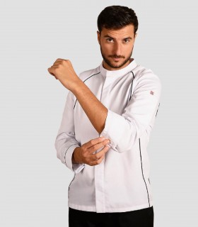 Chaqueta cocina unisex Apis Blanca