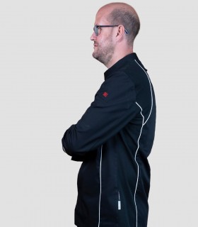 Chaqueta cocina unisex Apis Negra