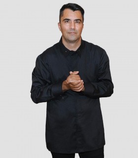 Chaqueta cocina unisex Forseti Negra hasta 8XL