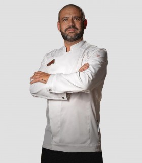 Chaqueta cocina unisex Hubal Blanca