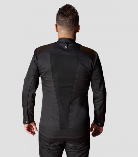 Chaqueta cocina unisex Hubal Negra