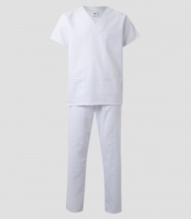Conjunto Pijama Sanitario Unisex Sarga Lavable a 60 °C