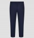 Pantalón de pijama sanitario en microfibra Azul navy con cintura elástica y cintas de ajuste