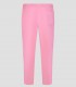Pantalón de pijama sanitario en microfibra Rosa chicle con cintura elástica y cintas de ajuste