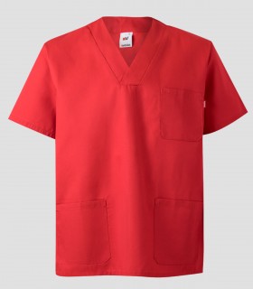 Casaca sanitaria Coral hasta 4XL en tejido sarga de alta resistencia