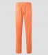 Pantalón de pijama sanitario Naranja claro en sarga resistente con cintura elástica y bolsillo trasero