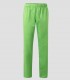 Pantalón de pijama sanitario Verde lima en sarga resistente con cintura elástica y bolsillo trasero